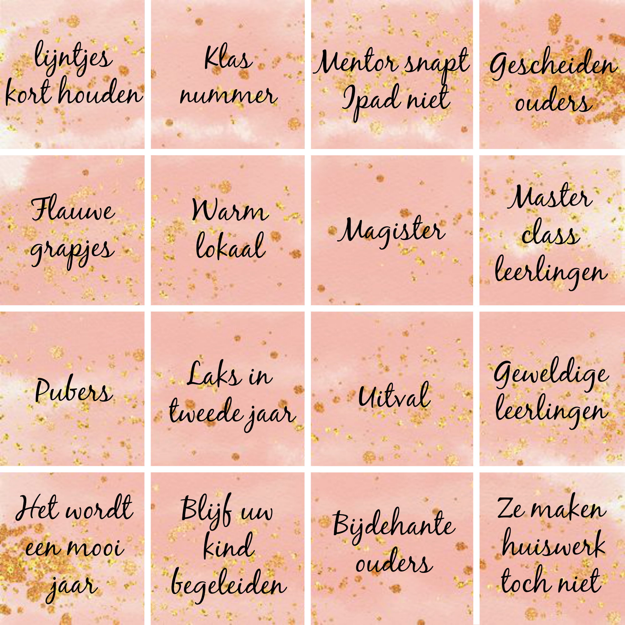 ouderavond bingo