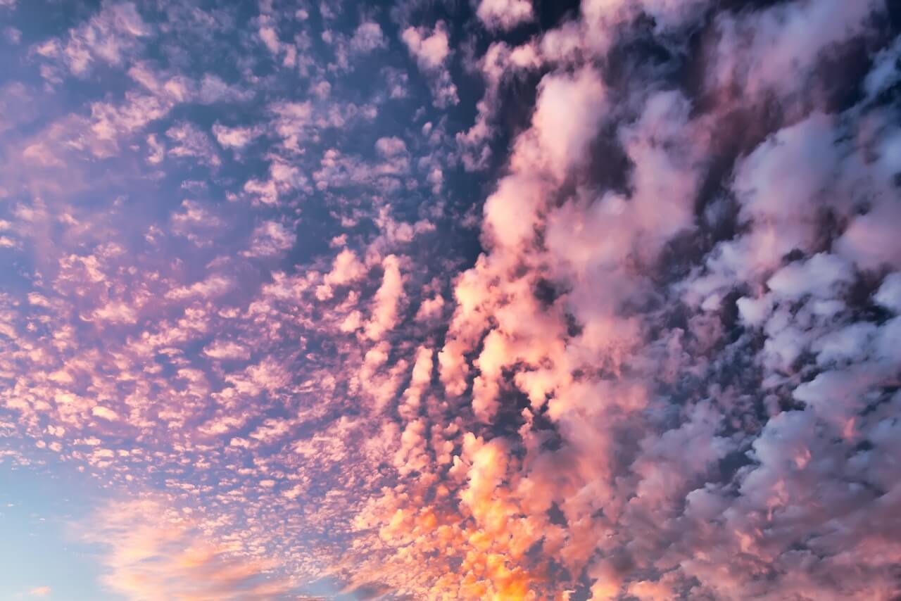 roze wolkenlucht:natuur heelt